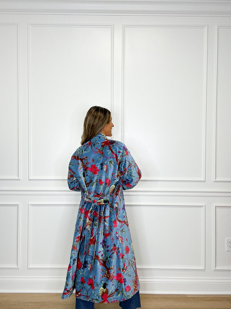 Sissy Collins Duster Sale Peacocks & Pearls