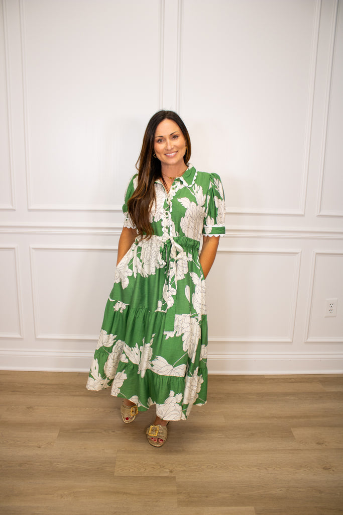 Tempting Style Midi Clothing Peacocks & Pearls