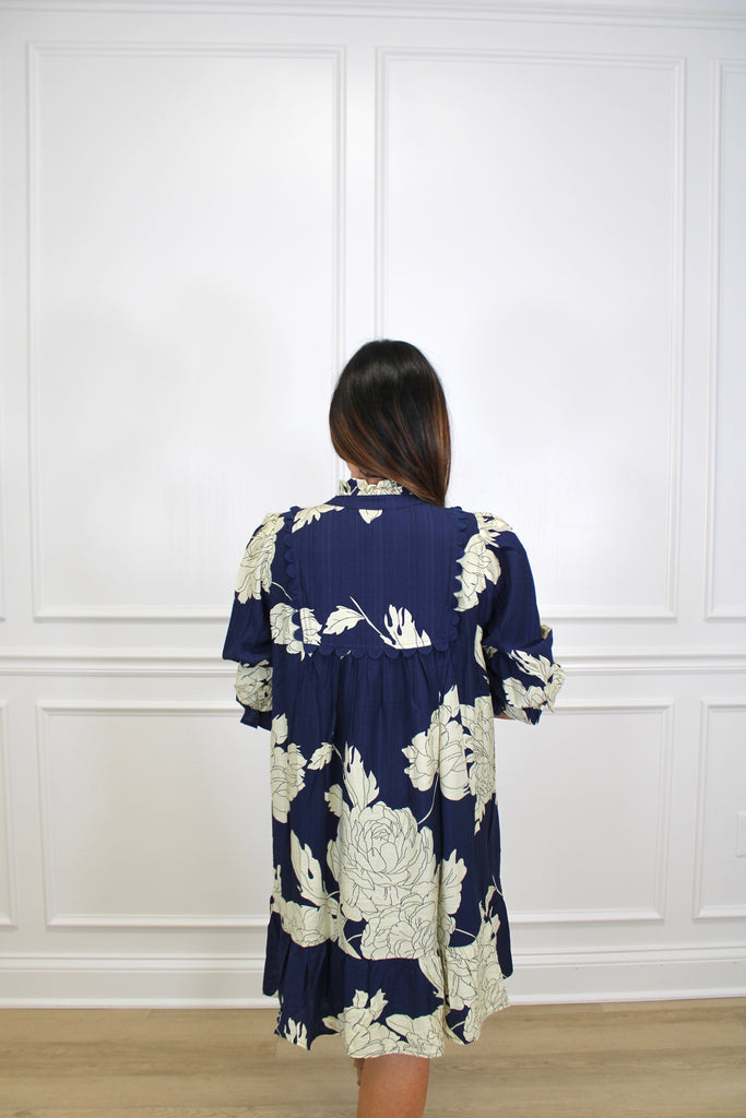 Midnight Magnolia Dress Clothing Peacocks & Pearls