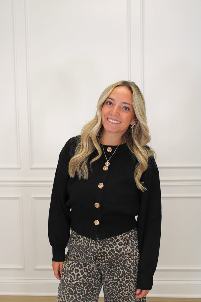 Modern Rose Cardigan Clothing Peacocks & Pearls