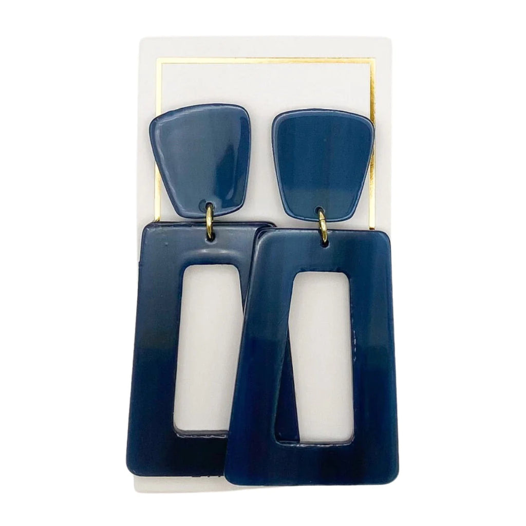 Kennedy Earring Jewelry Peacocks & Pearls Navy  
