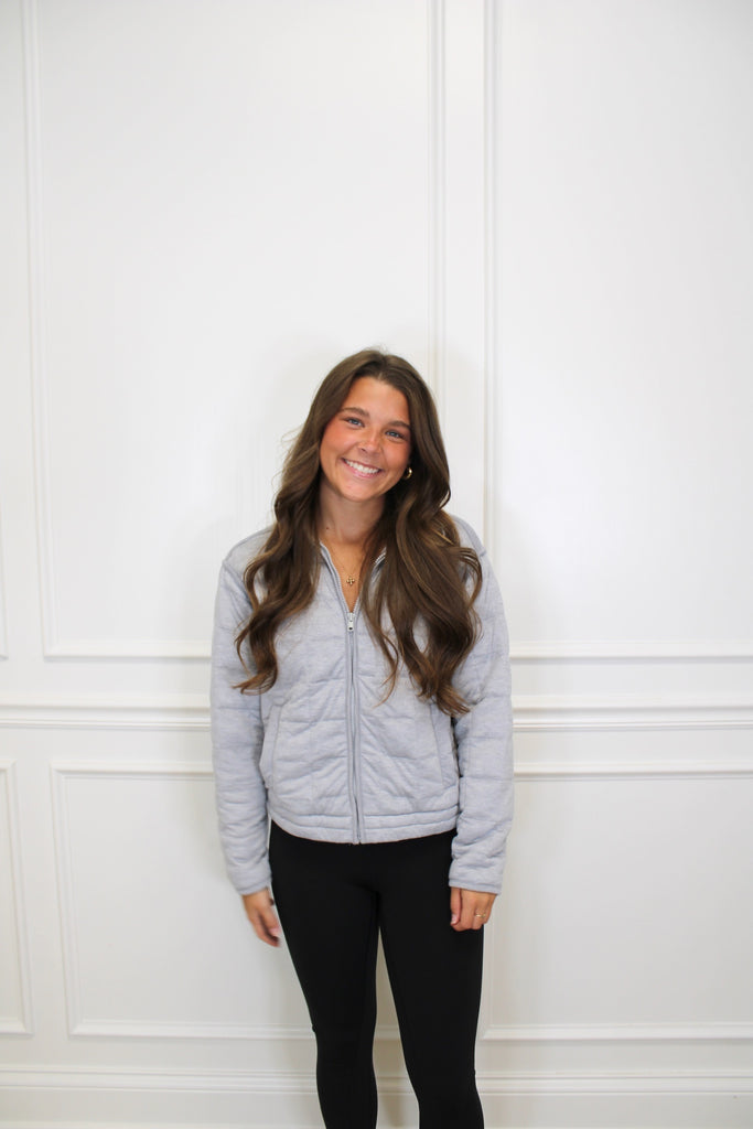 Heather Qulited Jacket Clothing Peacocks & Pearls