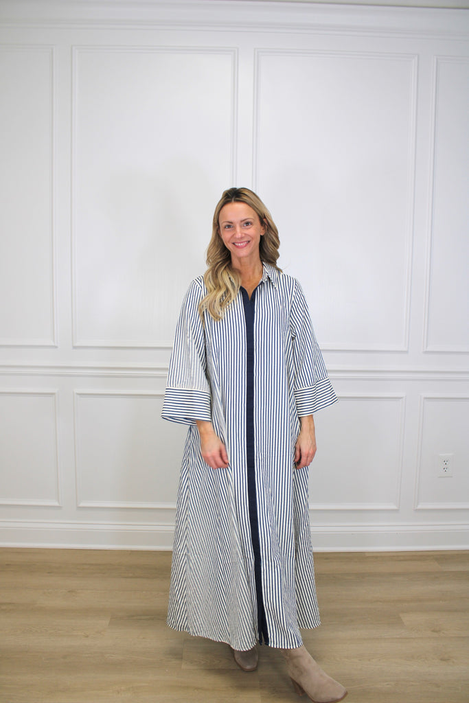 Stripe Symphony Dress Clothing Peacocks & Pearls Owensboro