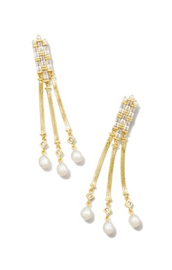 Gracie Linear Earrings Jewelry Kendra Scott Gold  