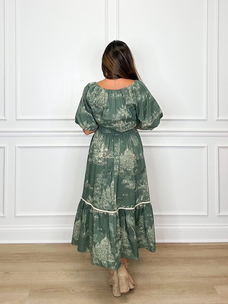 A New View Midi Sale Peacocks & Pearls