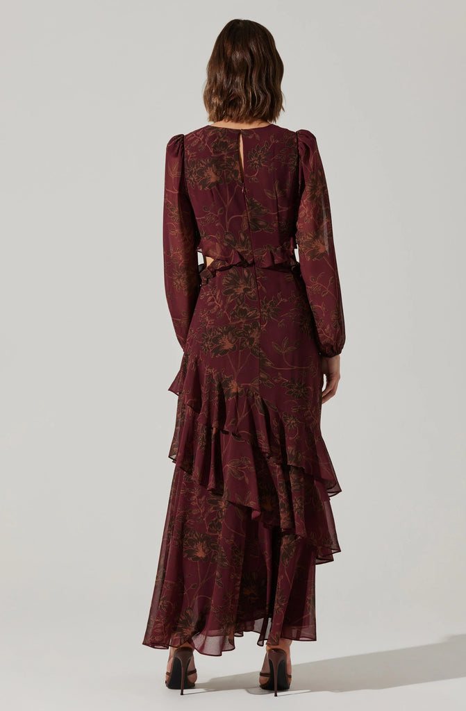 Biella Floral Maxi Sale Peacocks & Pearls