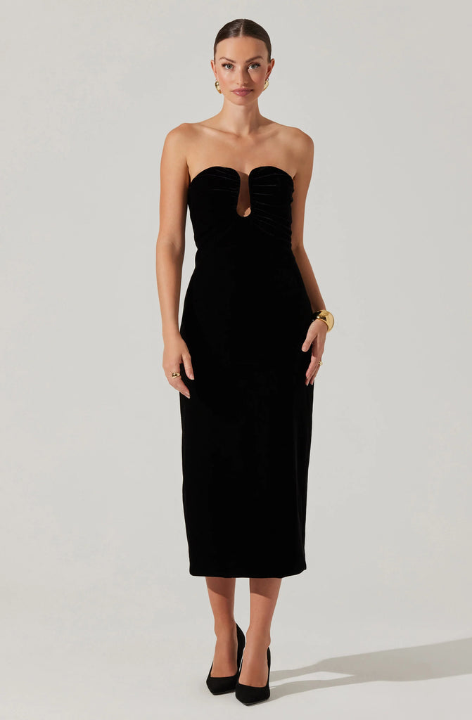 Arista Velvet Midi Sale Peacocks & Pearls