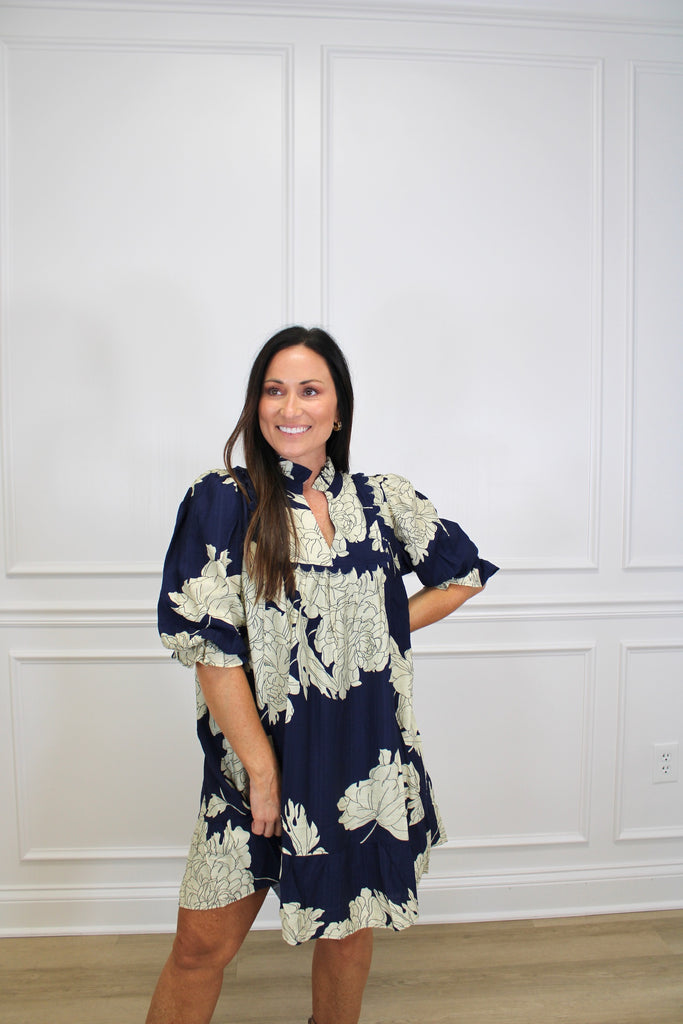 Midnight Magnolia Dress Clothing Peacocks & Pearls