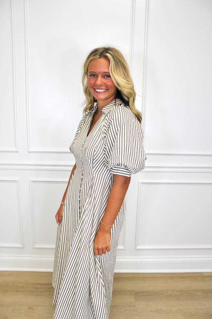 Stripe A Pose Maxi Clothing Peacocks & Pearls