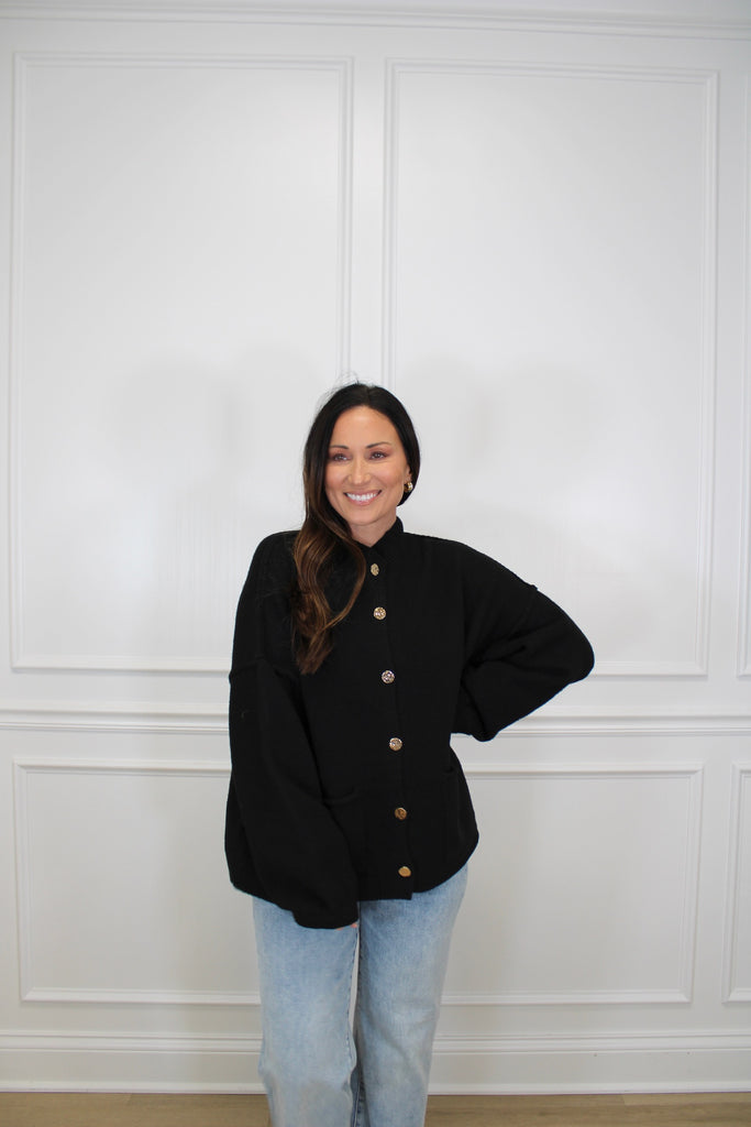 Claire Oversized Cardigan Clothing Peacocks & Pearls