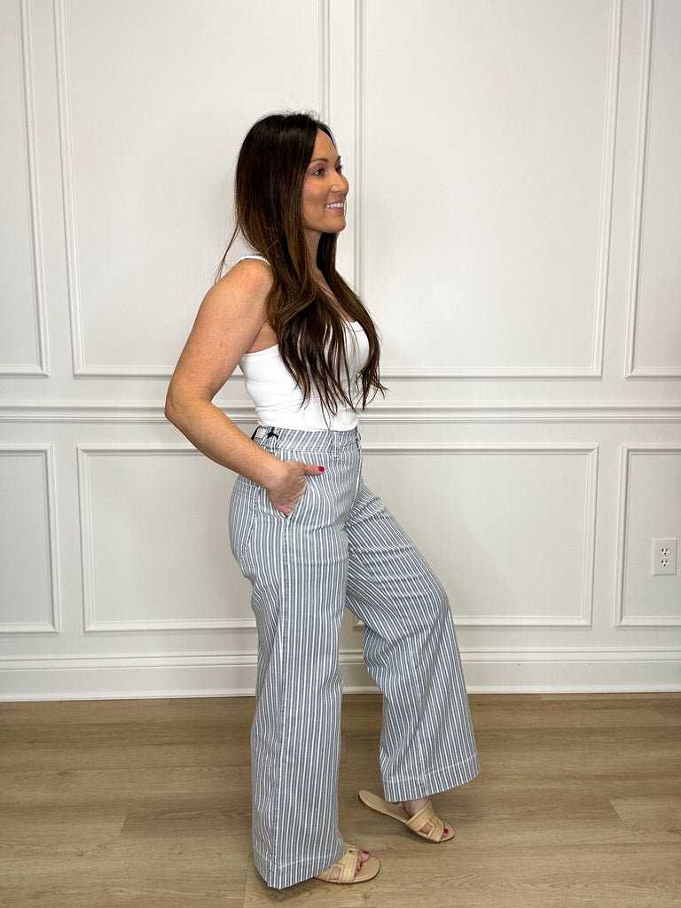 Colette Striped Jean Clothing Peacocks & Pearls