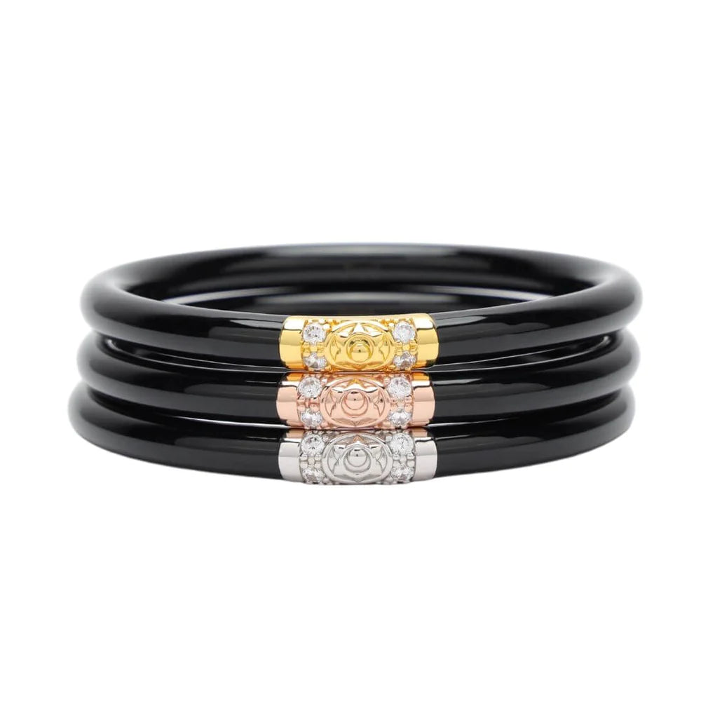 Three Kings All Weather Bangle Jewelry BuDhaGirl Black S 