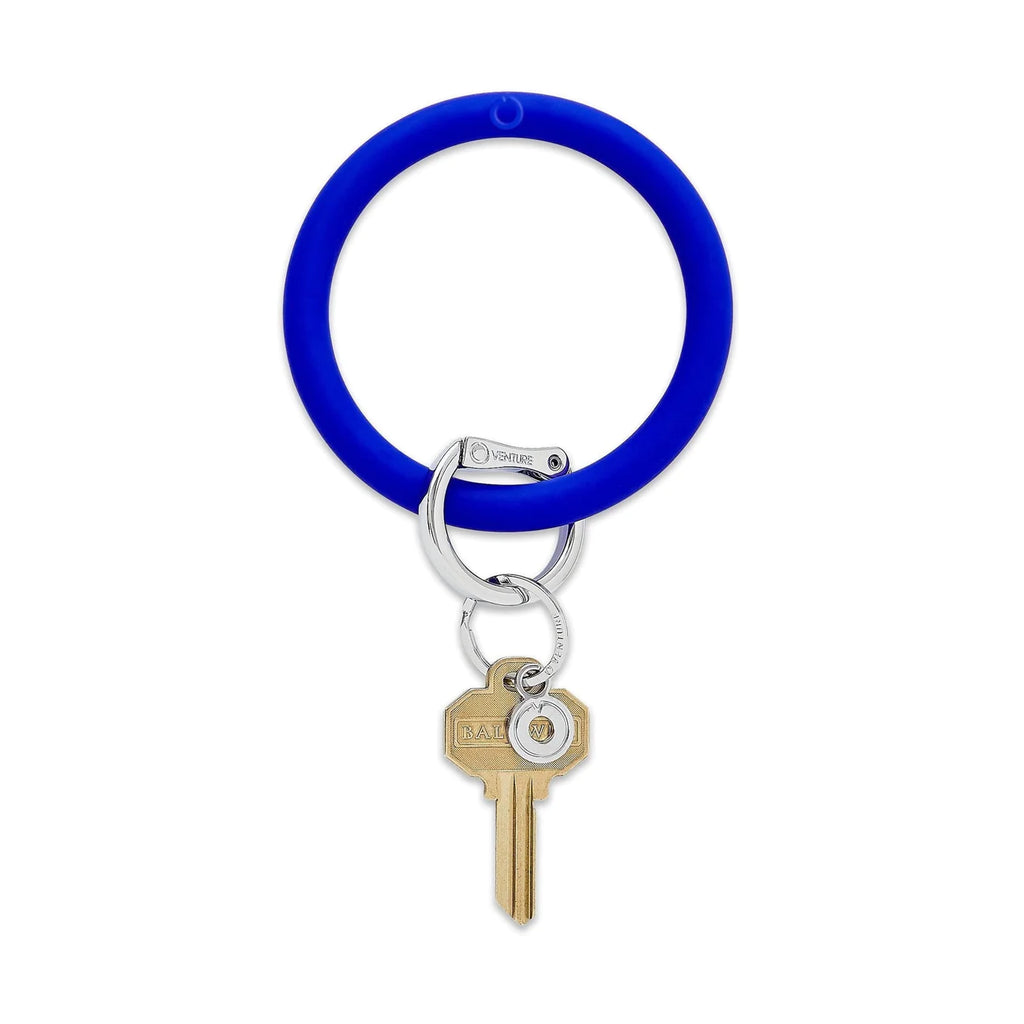 Silicone Big O Key Ring Accessories Peacocks & Pearls Blue Me Away  