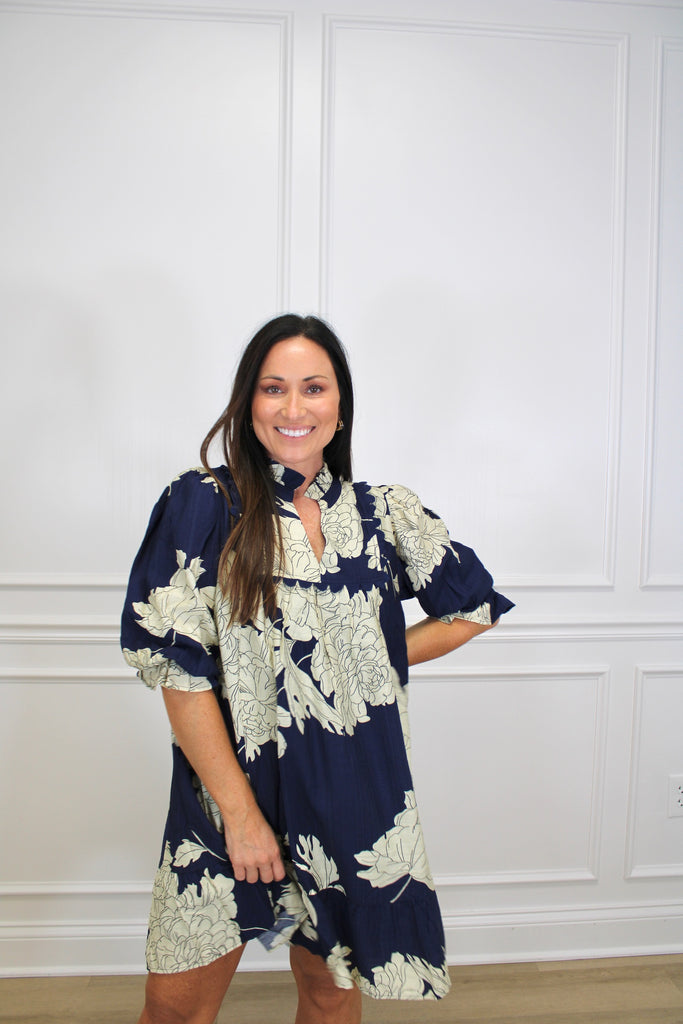 Midnight Magnolia Dress Clothing Peacocks & Pearls