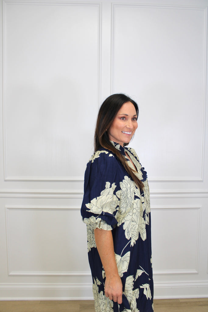 Midnight Magnolia Dress Clothing Peacocks & Pearls