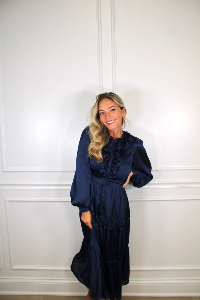 Midnight Hearth Midi Clothing Peacocks & Pearls