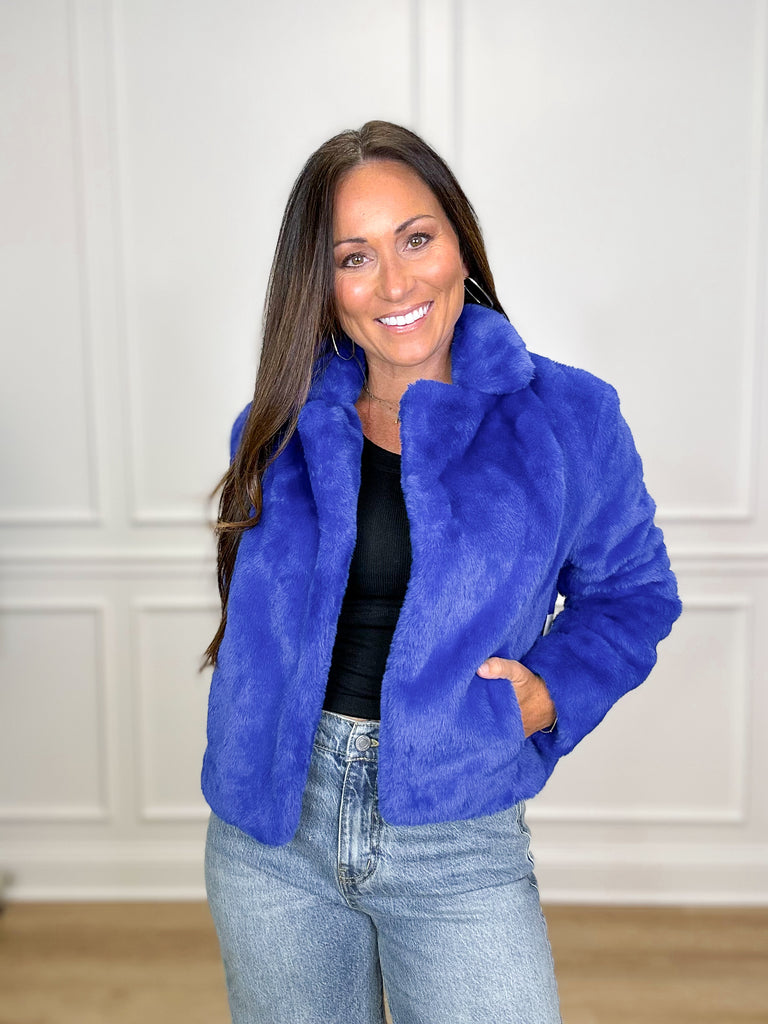 Cute Cozy Girl Coat Sale Peacocks & Pearls Royal XS