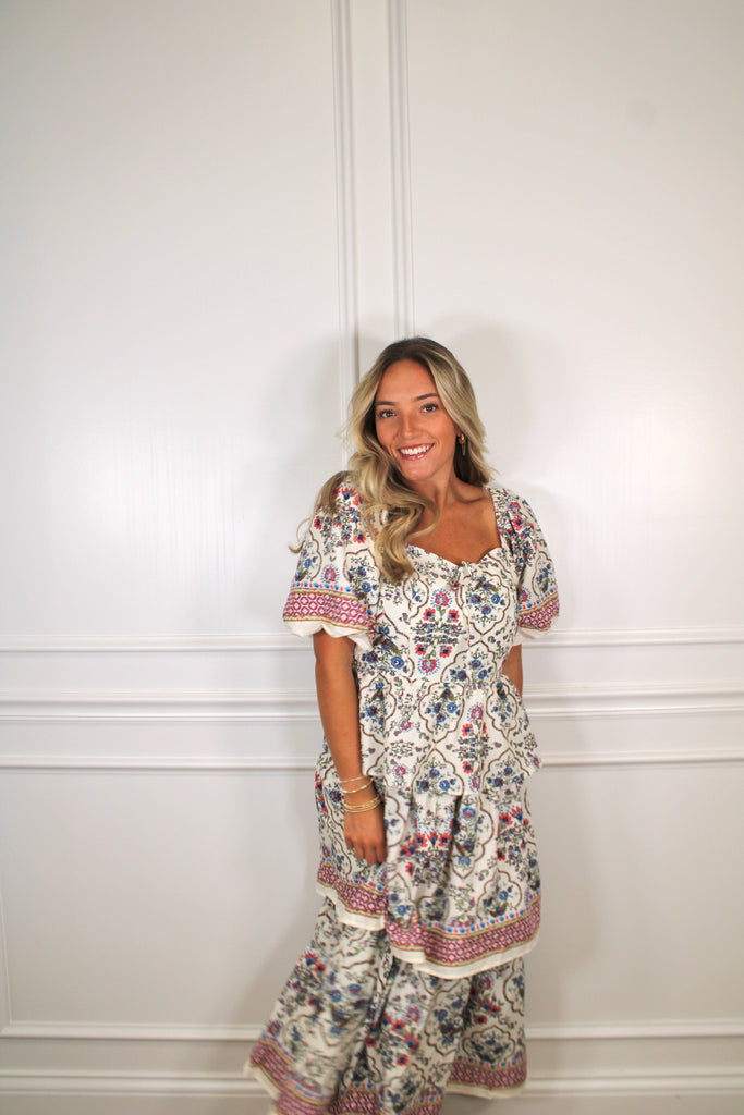 Spring Fling Midi Clothing Peacocks & Pearls