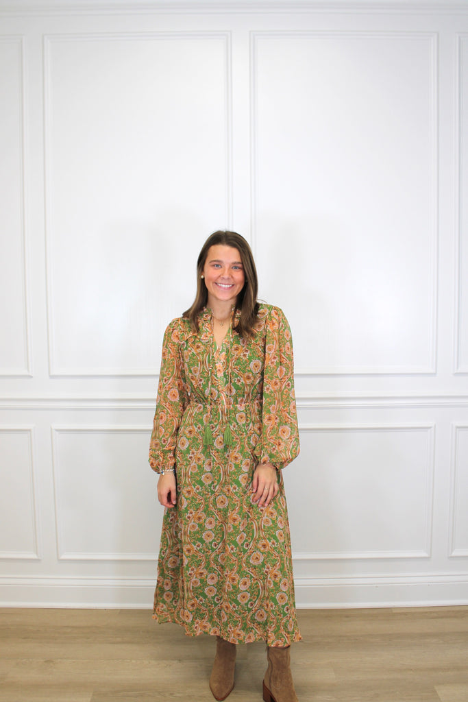 Floral Romance Midi Clothing Peacocks & Pearls Owensboro