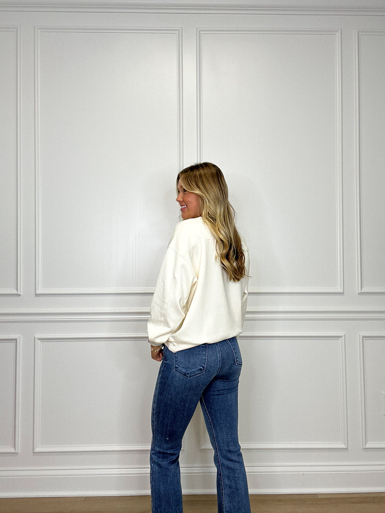 Hallie Tonal Crop Flare Clothing Peacocks & Pearls