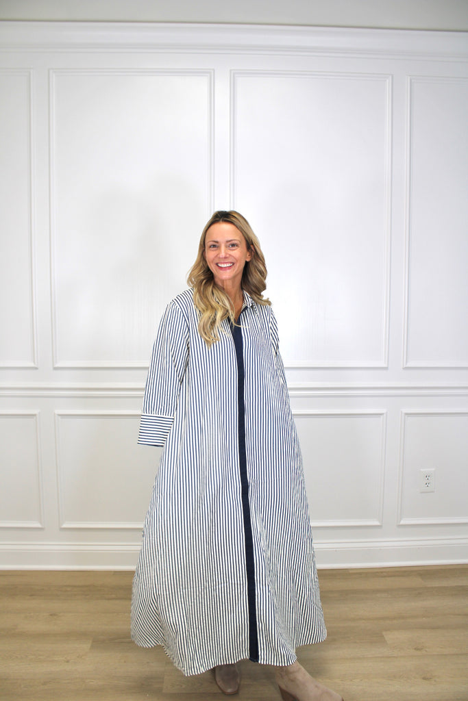 Stripe Symphony Dress Clothing Peacocks & Pearls Owensboro