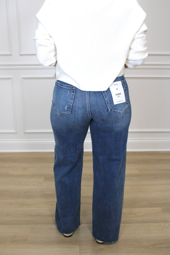 Hidden Logan Dad Jean Clothing Peacocks & Pearls