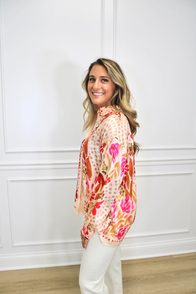 Fresh off the Print Blouse Clothing Peacocks & Pearls