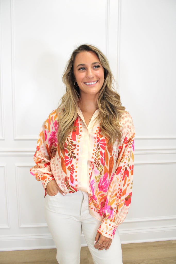 Fresh off the Print Blouse Clothing Peacocks & Pearls