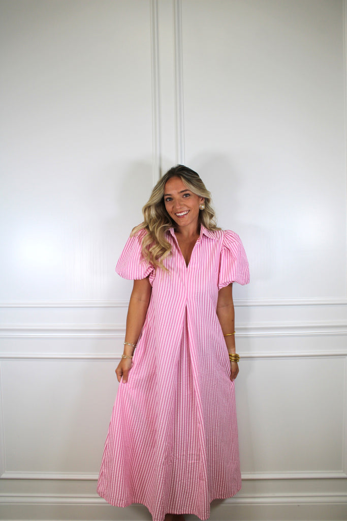amora midi dress Amora Denim Midi Dress