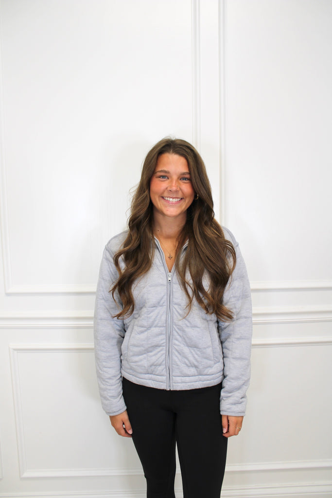 Heather Qulited Jacket Clothing Peacocks & Pearls