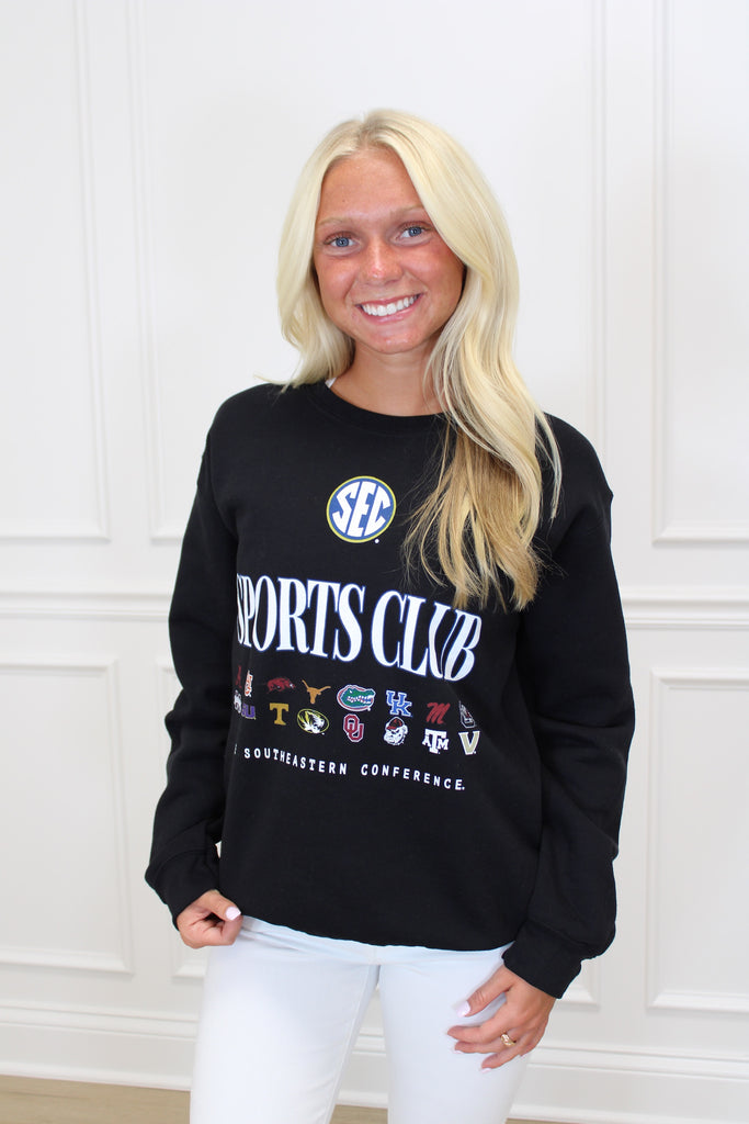 SEC Sports Club Sweatshirt Clothing Peacocks & Pearls