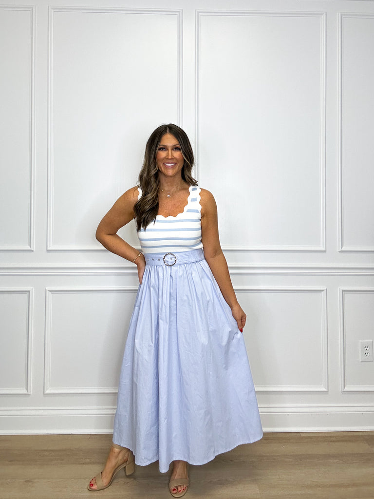 Greer Midi Dress Clothing Peacocks & Pearls