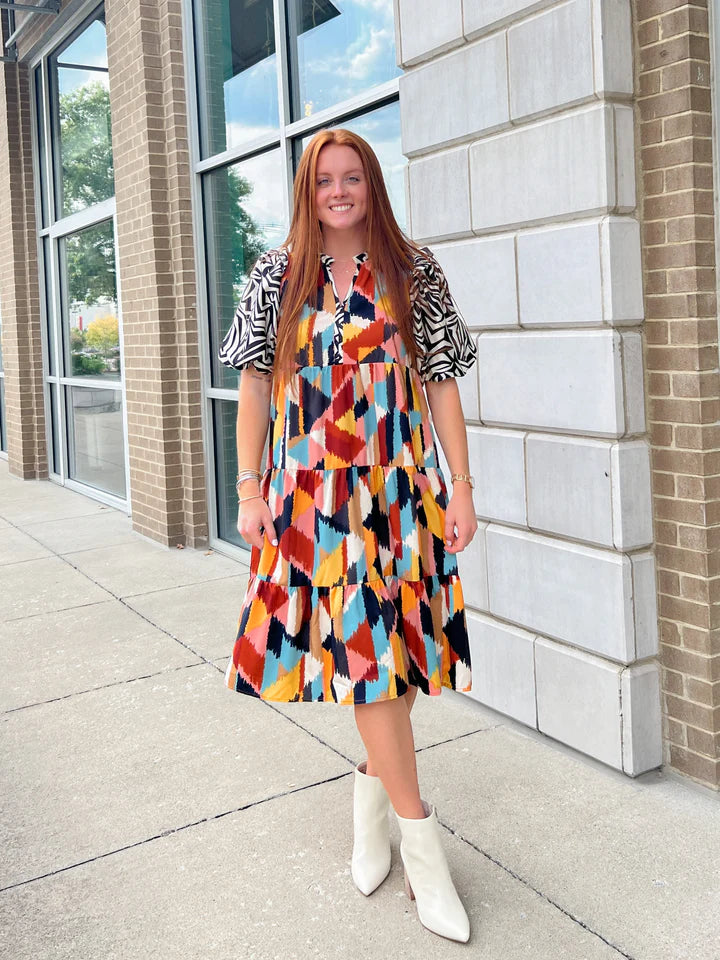 This Is Where It Is Midi Clothing Peacocks & Pearls Multi XS 