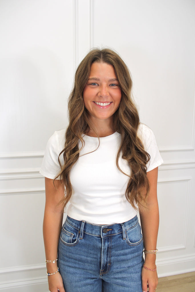 In The Stands Crop Clothing Peacocks & Pearls