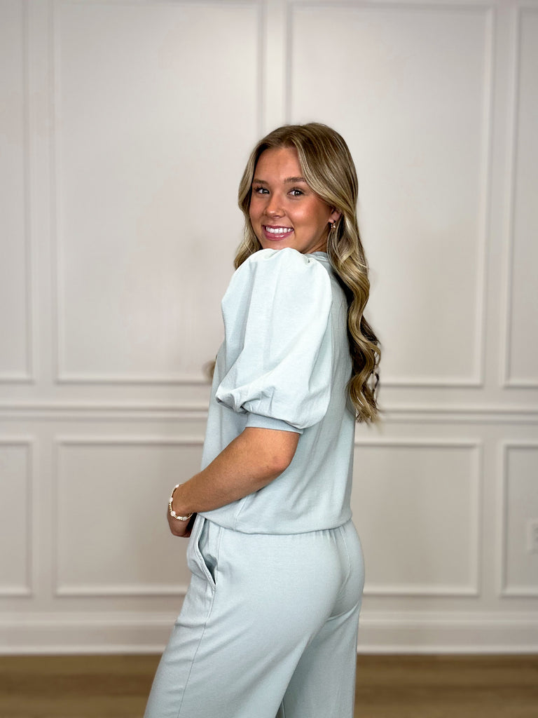 Melina Puff Sleeve Top Clothing Peacocks & Pearls