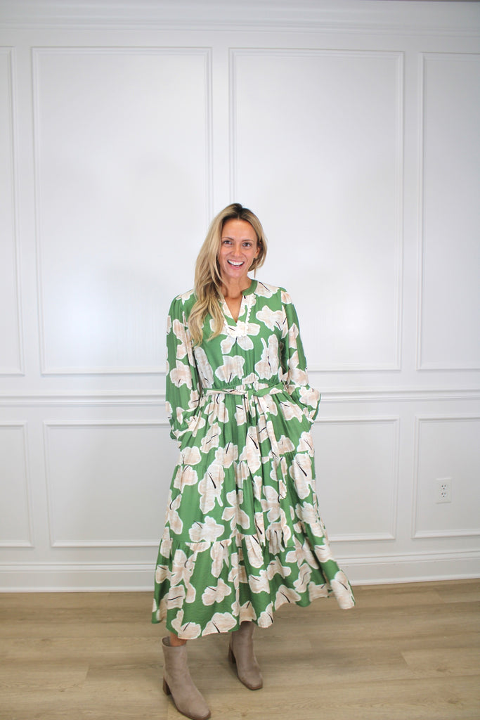 Olive Grove Dress Clothing Peacocks & Pearls