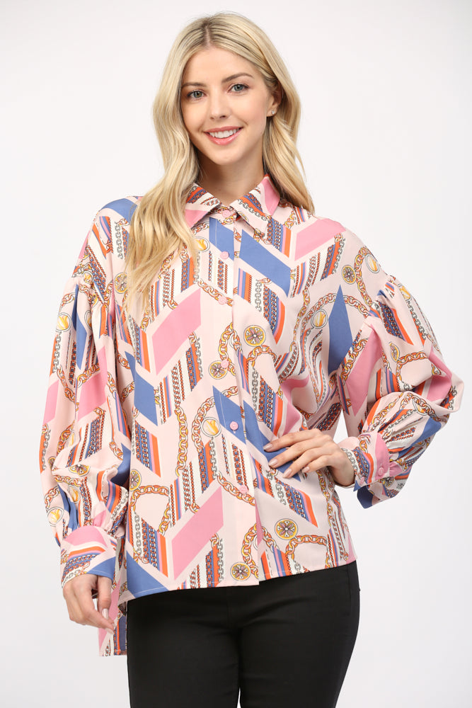 Chained To Bliss Blouse Clothing Peacocks & Pearls