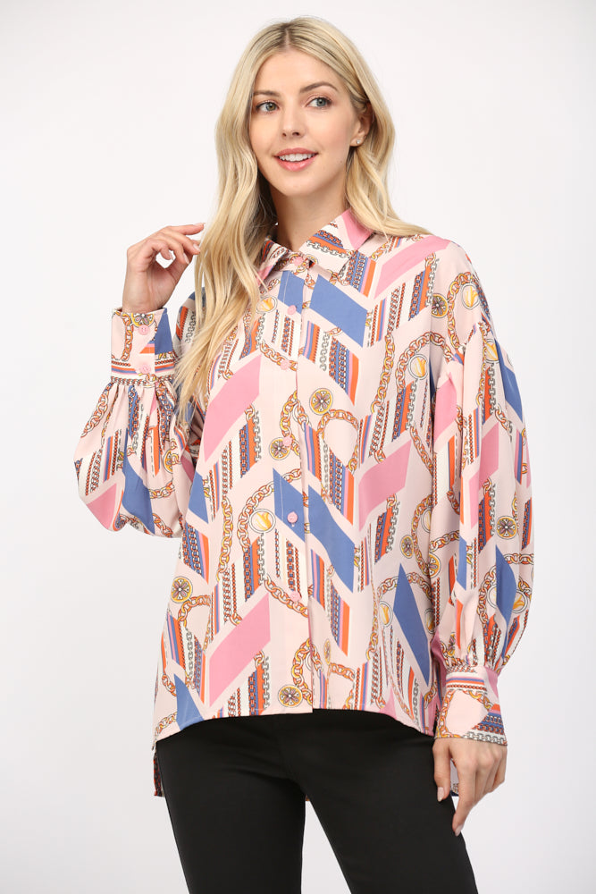 Chained To Bliss Blouse Clothing Peacocks & Pearls