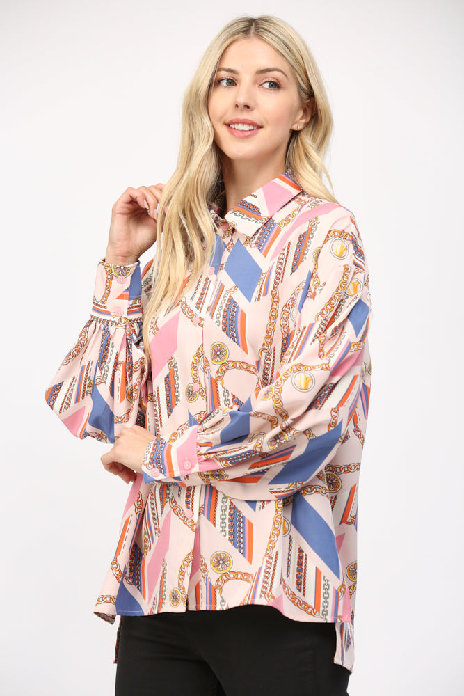 Chained To Bliss Blouse Clothing Peacocks & Pearls