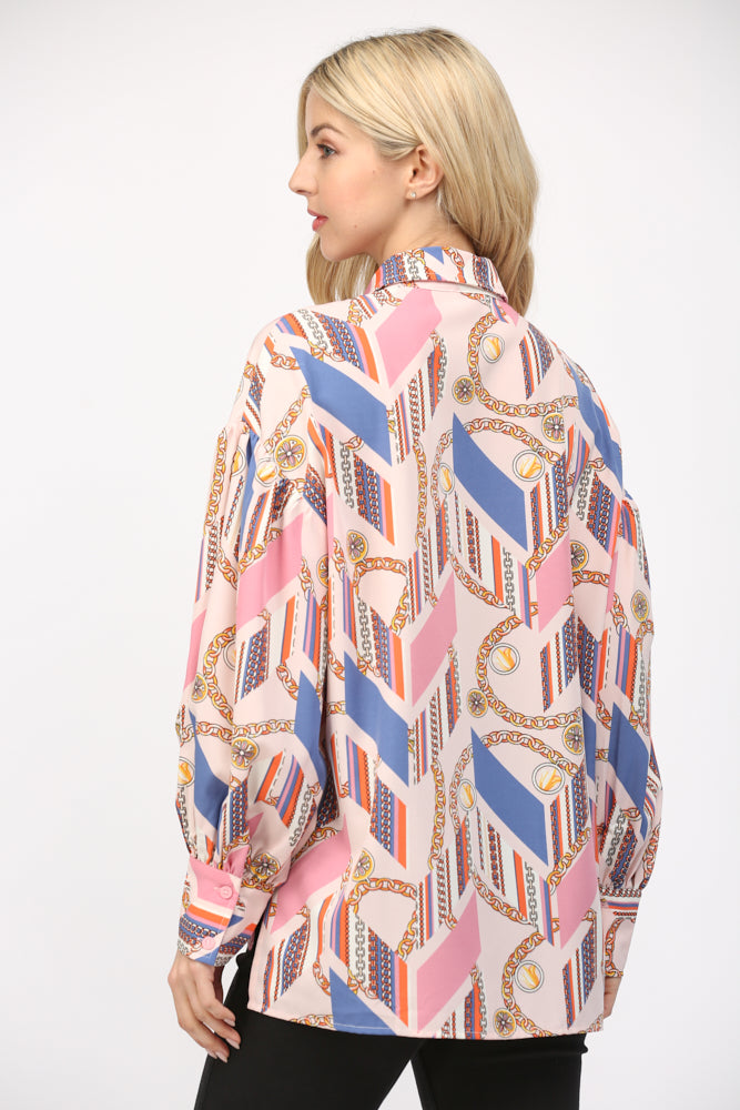 Chained To Bliss Blouse Clothing Peacocks & Pearls