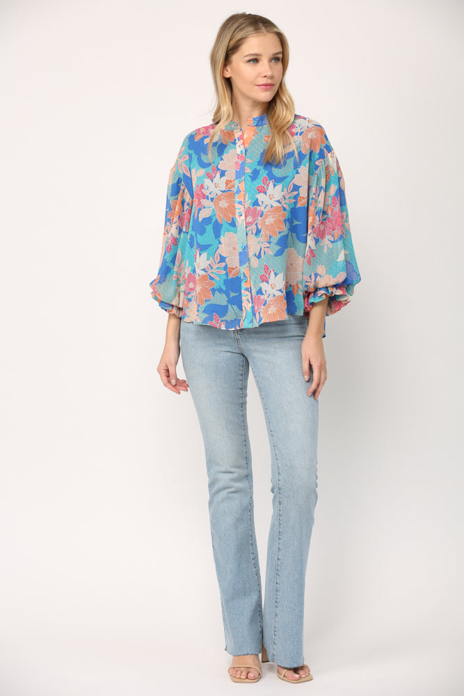 Blue Without You Blouse Clothing Peacocks & Pearls   