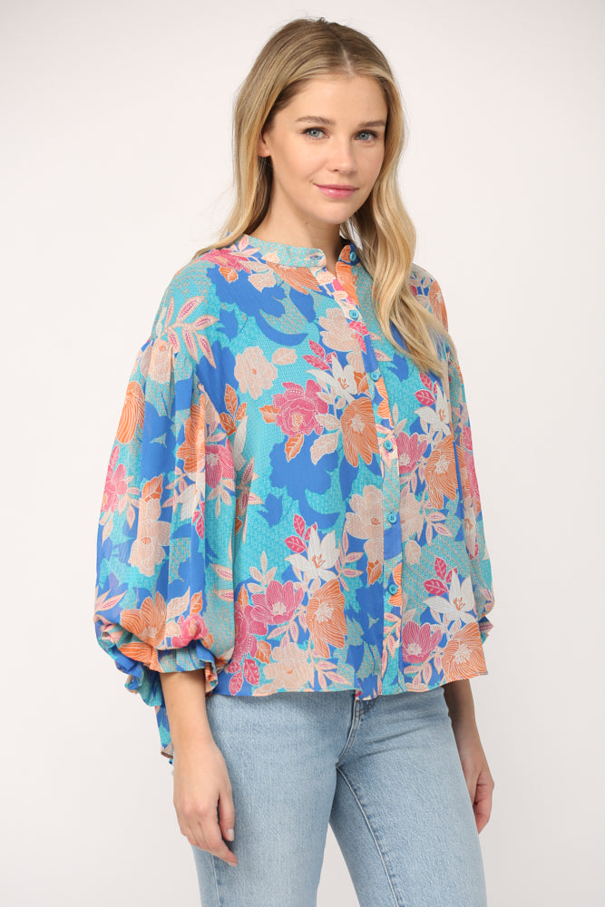 Blue Without You Blouse Clothing Peacocks & Pearls   
