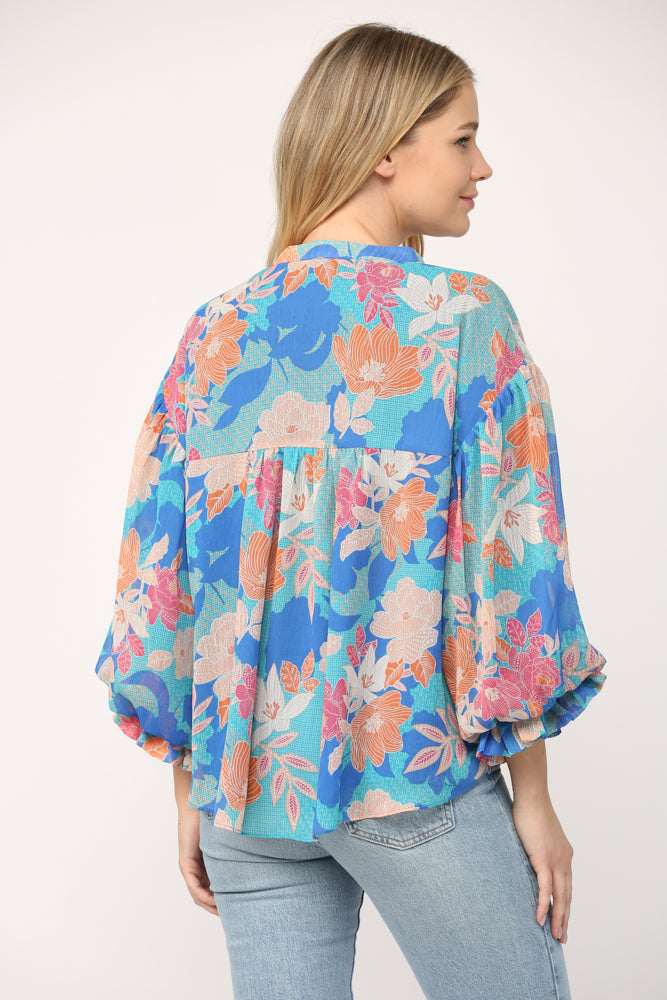 Blue Without You Blouse Clothing Peacocks & Pearls   