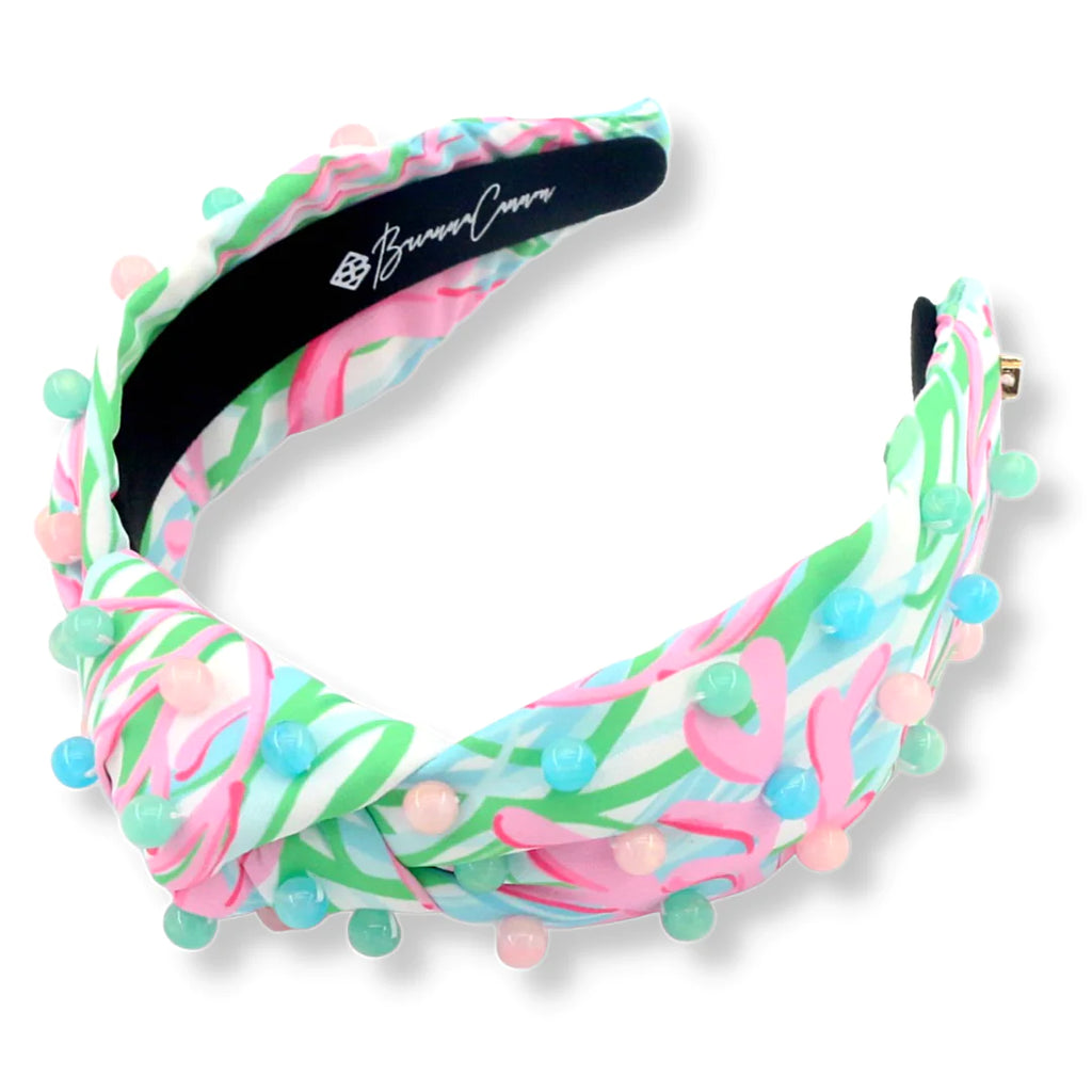 Bright Coral Reef Headband Accessories Brianna Cannon   