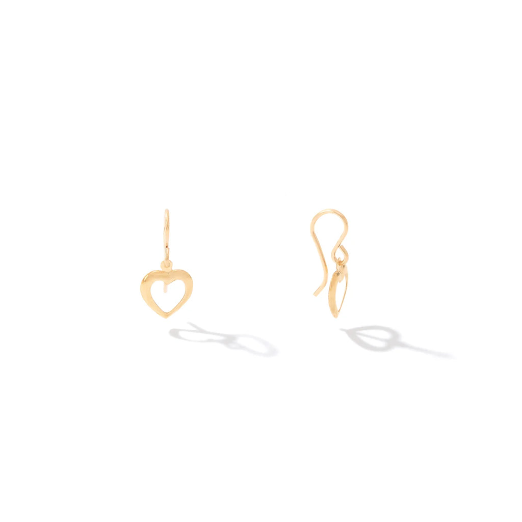 From the Heart Earrings Jewelry Ronaldo Gold  