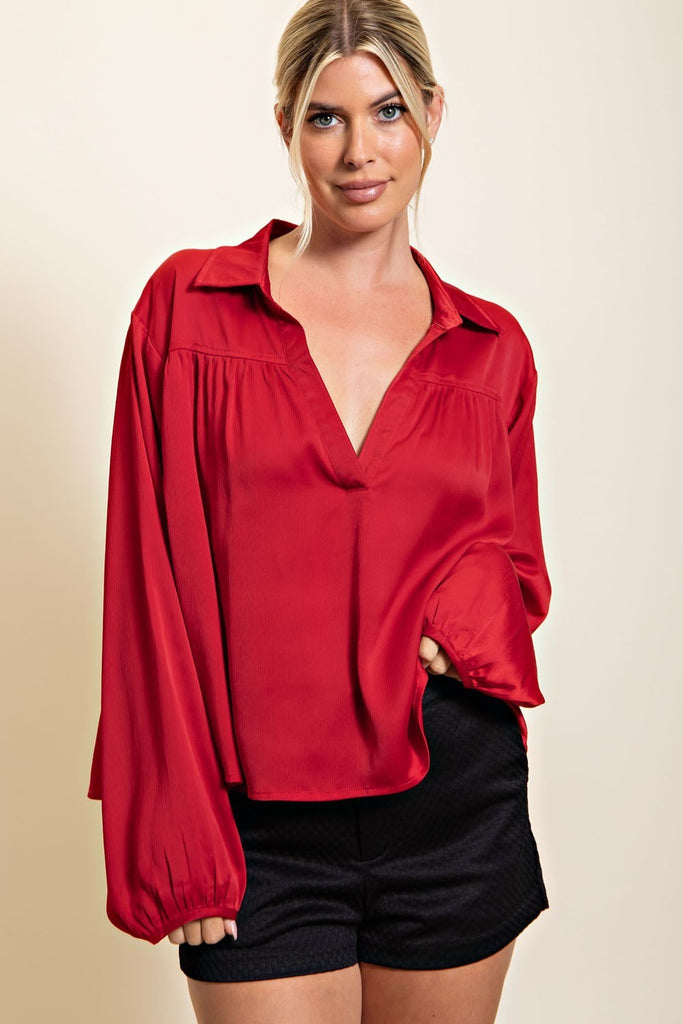 Asking Again Blouse Clothing Peacocks & Pearls   