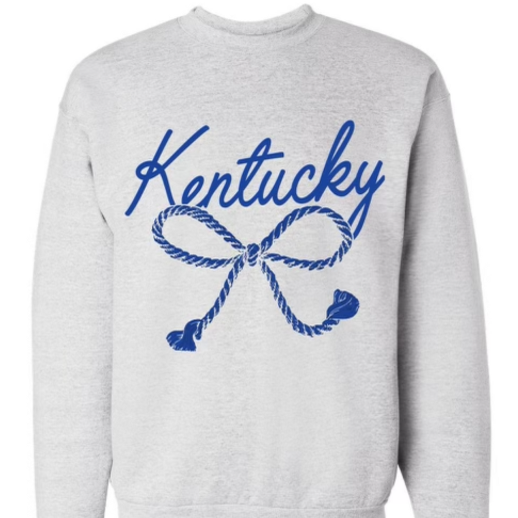 Kentucky Bow Sweatshirt Clothing Peacocks & Pearls   