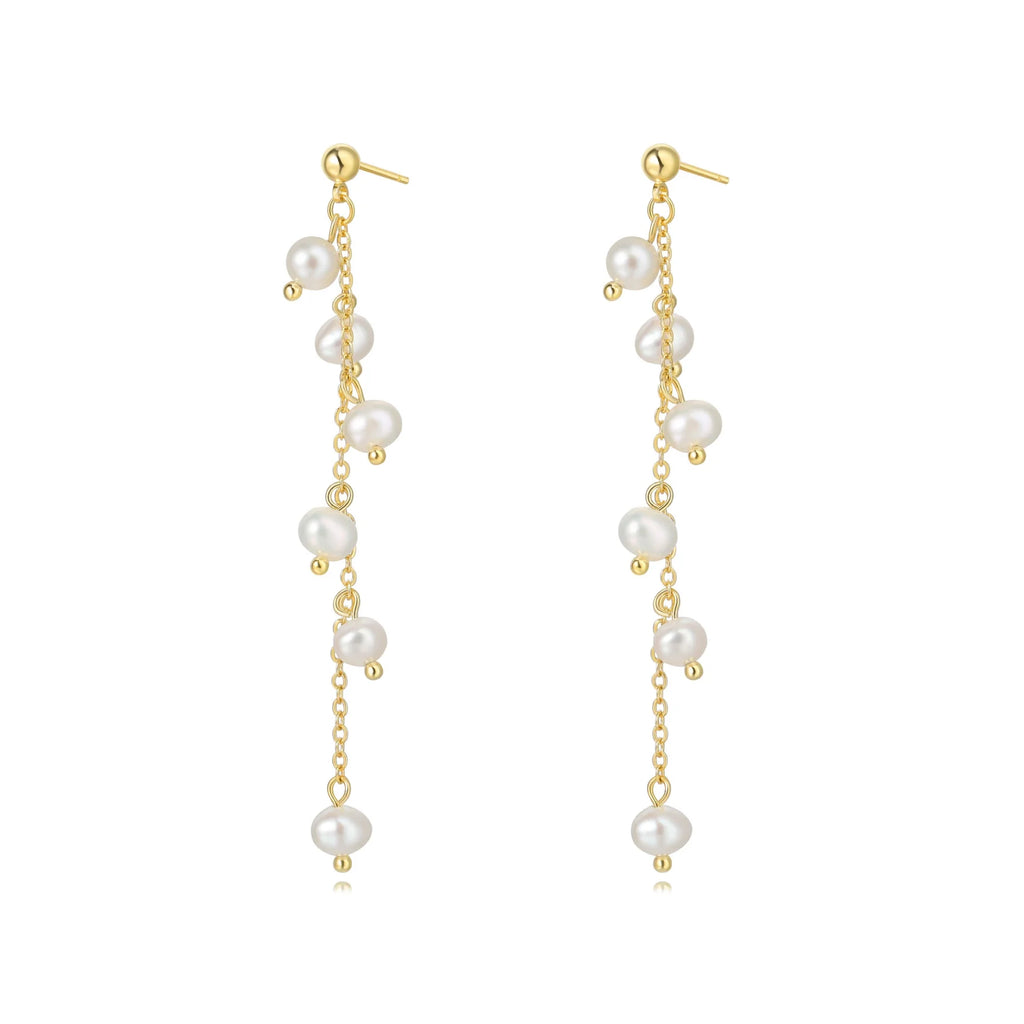 Melanie Pearl Drop Earring Jewelry Peacocks & Pearls Gold  