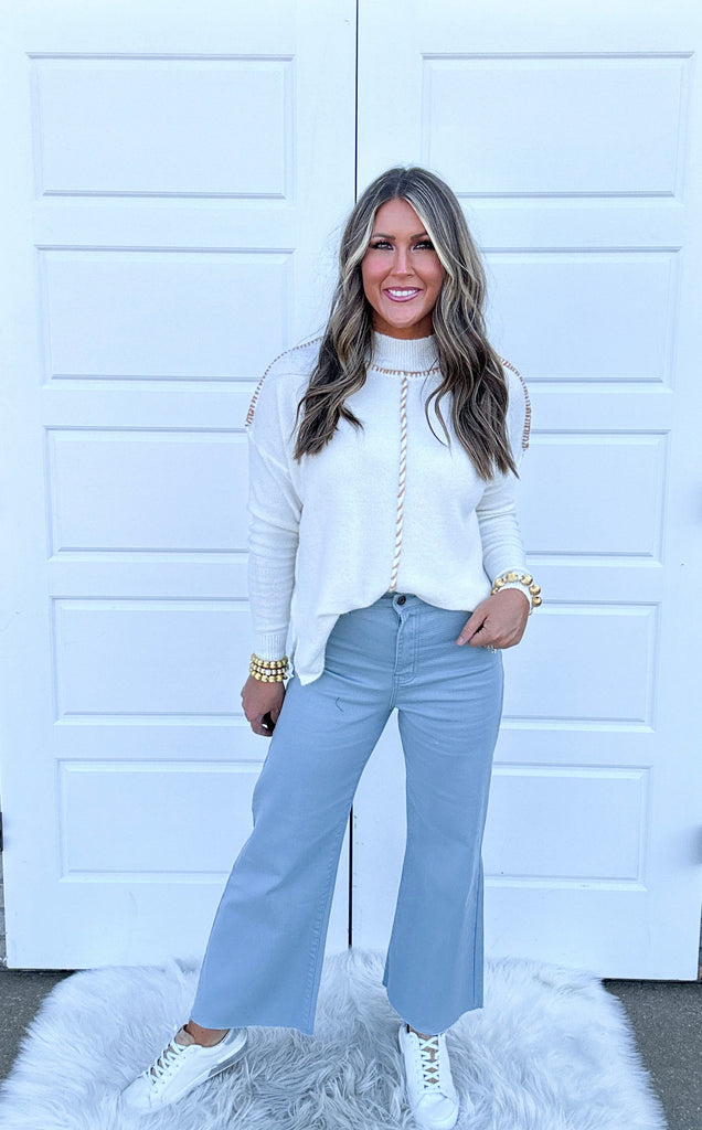 In Perfect Sync Sweater Clothing Peacocks & Pearls Ivory S 