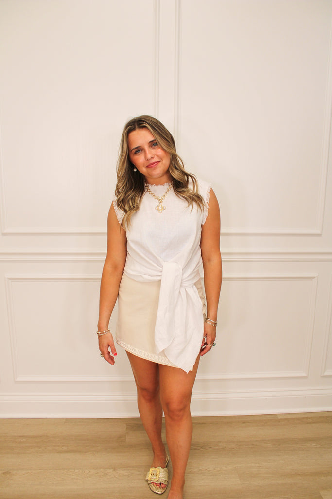 Ziggy Linen Top Clothing Peacocks & Pearls